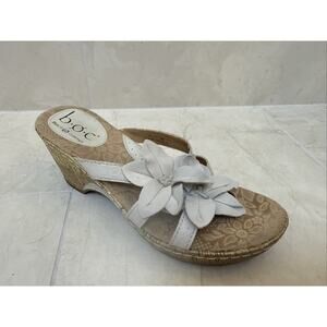 BOC Born Of Concept Sandals US 7 EU 38 Sandals Champagne Floral Wedges Women